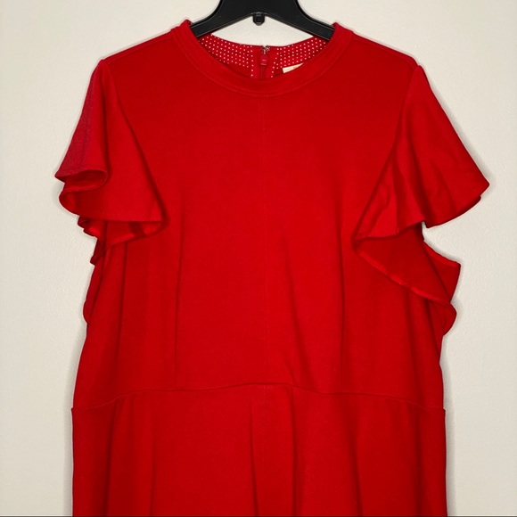 Anthropologie Maeve Deena Dress Flutter Sleeves 3X - Picture 5 of 9